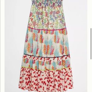 Anthropologie Lorraine Tiered Maxi Skirt